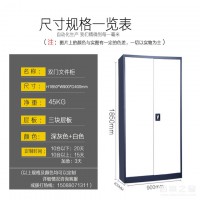 財務憑證柜 拆裝文件柜雙門辦公柜檔案柜時尚鐵皮柜憑證柜