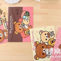 廠家促銷 紙質魔術貼多功能檔案袋文件 可愛輕松熊學生卡通文件
