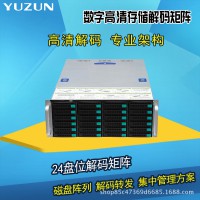 24盤位數字高清存儲解碼矩陣磁盤陣列存儲服務器解碼兼容海康大華