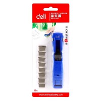 得力金屬推夾器8591 優質環保裝訂機備用補充夾 大容量40張 正品