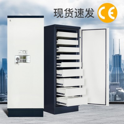 鋼制消磁柜6抽9抽磁盤防磁柜光盤CD信息安全柜存儲柜防靜電密碼鎖