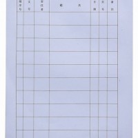 16開豎式卷內(nèi)文件目錄 厚紙70克雙膠紙 19*26.5cm