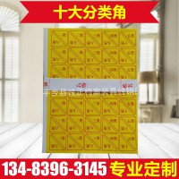 干部人事檔案盒、十大分類角、一張7套  1類到10類牛皮紙檔案盒