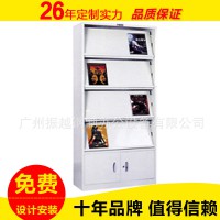 鋼制期刊架五層期刊展示柜學(xué)校圖書閱覽室專用帶底儲(chǔ)物箱