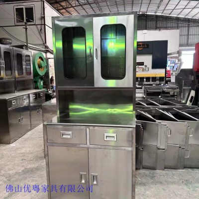 316鋼板加工密碼儲物柜不銹鋼工作臺定做不銹鋼送餐車